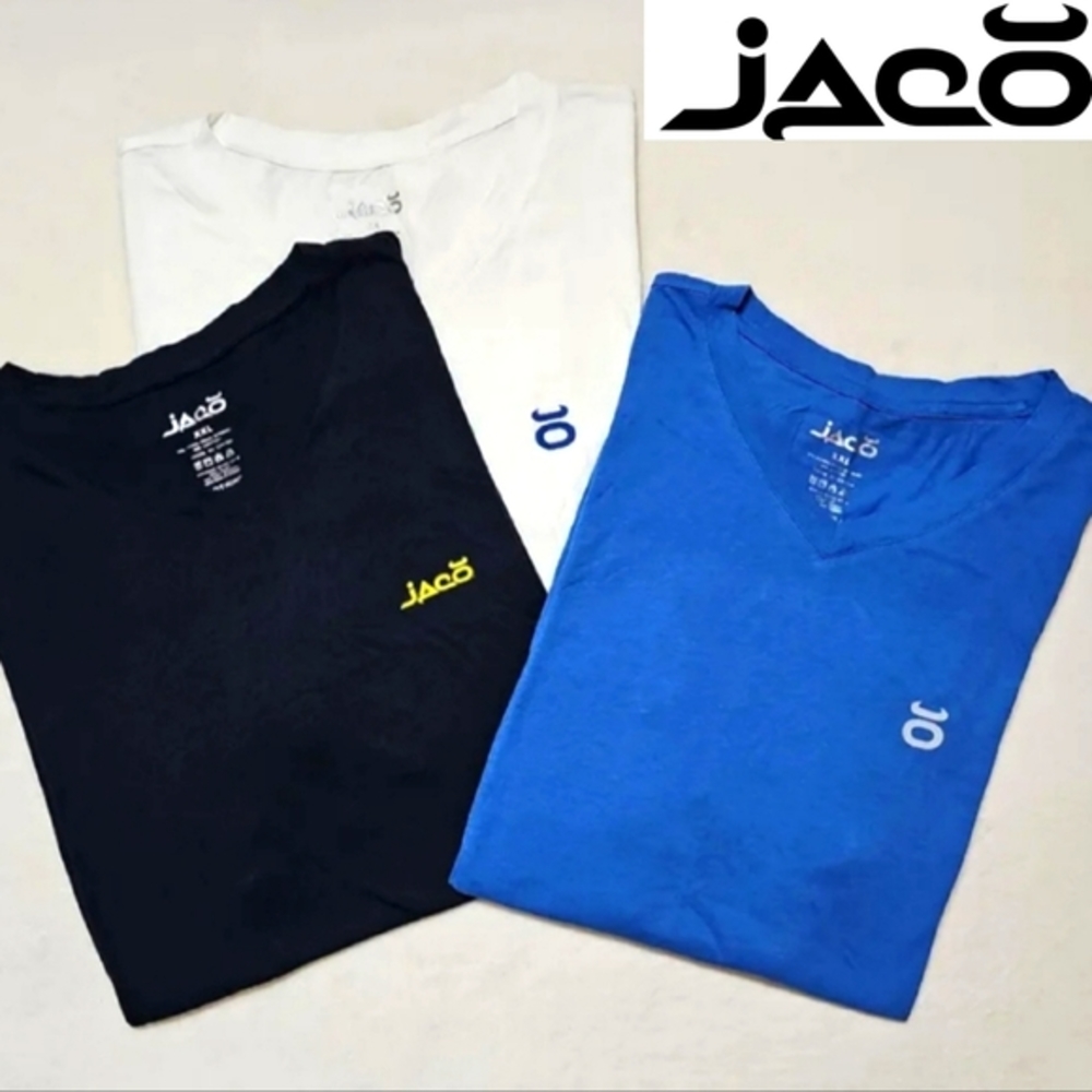 JACO 3pk Tenacity Performance V-Neck T-Shirt's. 3 Colors. Men's Size: 2XL